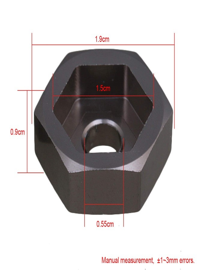 Mxfans Titanium Alloy N10237 RC 1:10 Model Car Wheel Hex Adapter 12mm to 17mm Upgrade Parts Set of 4 - Image 4